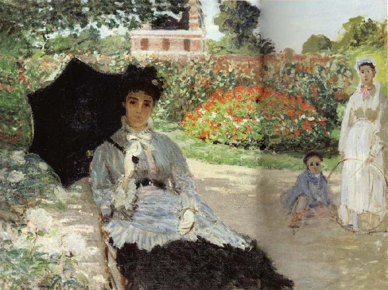 Claude Monet Camille in the Garden with Jean and his Nanny